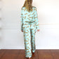 Sage Leopard Satin Pant PJ