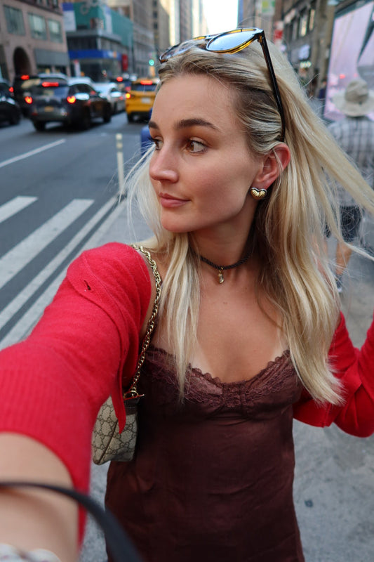 Kaia Heart Statement Earrings