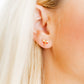 BRI BUTTERFLY EARRINGS PINK AND RED