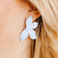 Fern Pink Peony Earrings