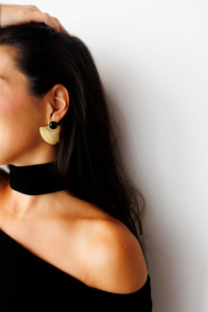 The Dakota Onyx Earring