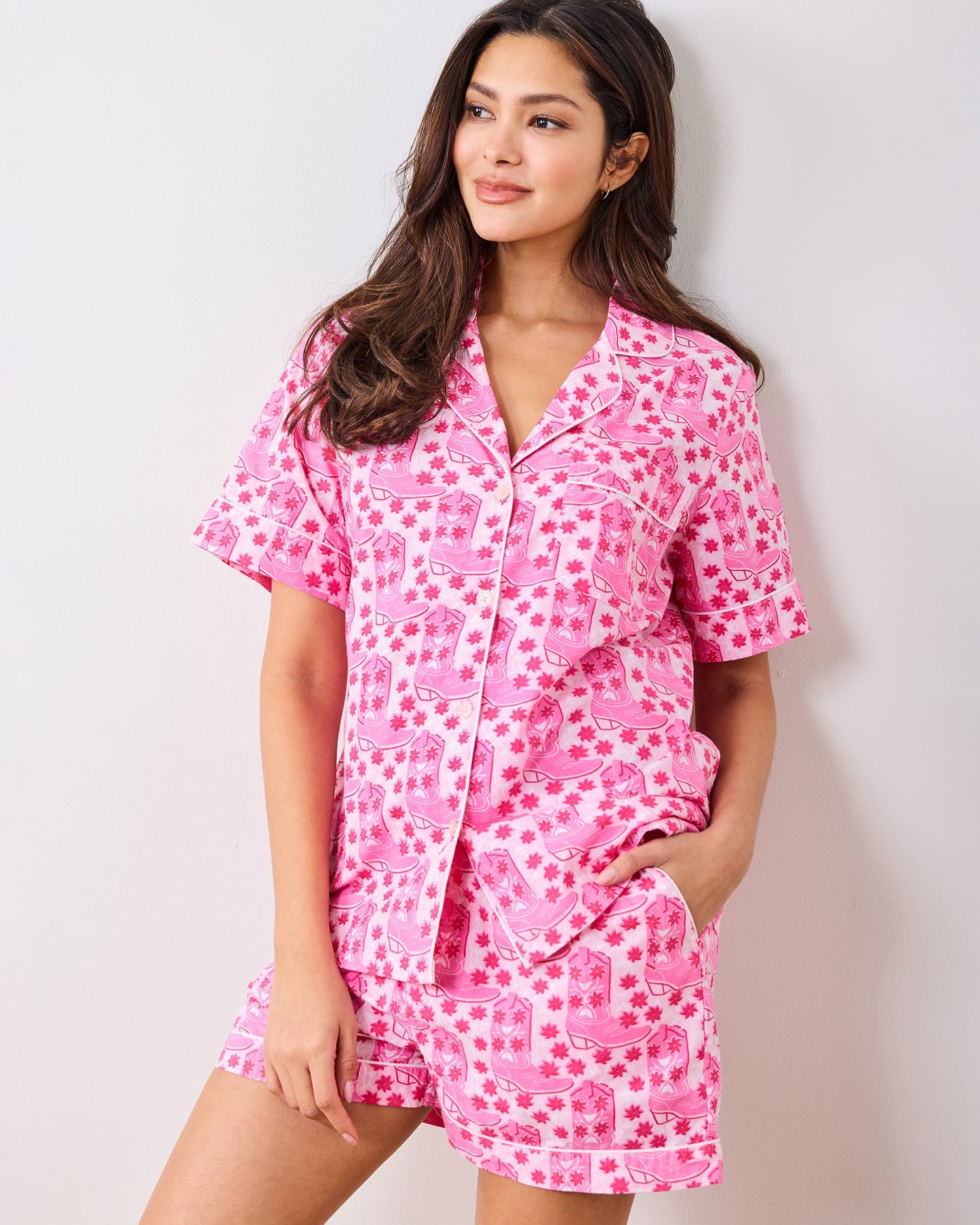 Rhinestone Cowgirl Short PJ Set