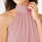 Rory Blush Satin Halter Top