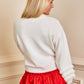 Red Willow Satin Mini Skirt