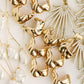 Crumpled Gold Vintage Huggie