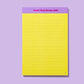 Prove Them Wrong List Pad