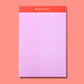 This Girl is on Fire List Pad