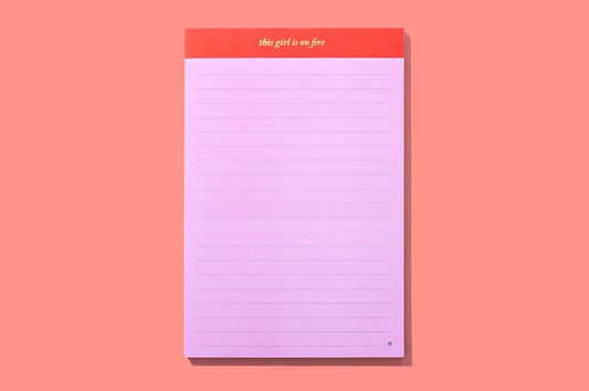 This Girl is on Fire List Pad