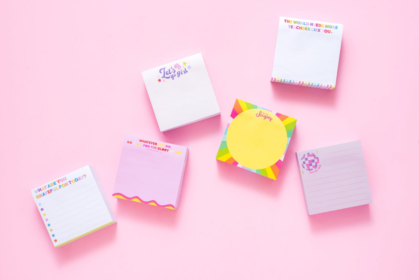 "You Go Girl" Sticky Notes Pad