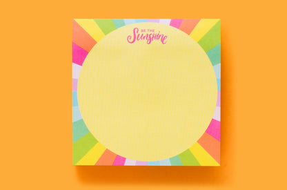 Be the Sunshine Sticky Notes Pad