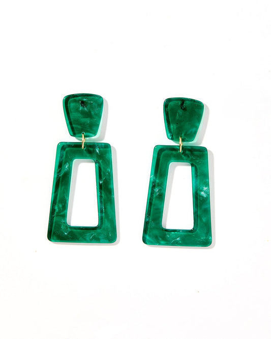 Kennedy Forest Green Earrings