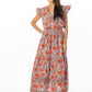 Anika Dress Ruby/Blue