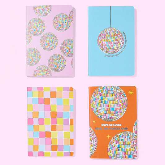 Disco Ball Mini Notebook Set