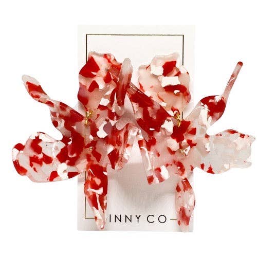 Flora red and white multi