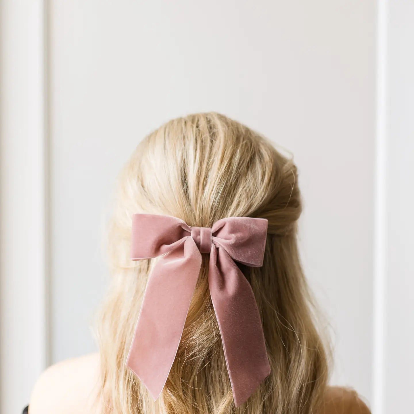 Bailee Bow Barrette Navy