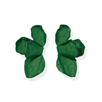 Eden Statement Earrings Green