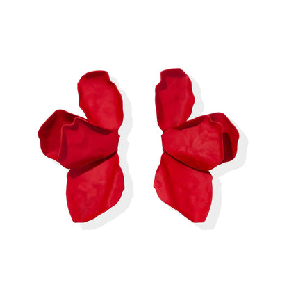 Eden Statement Earrings Red