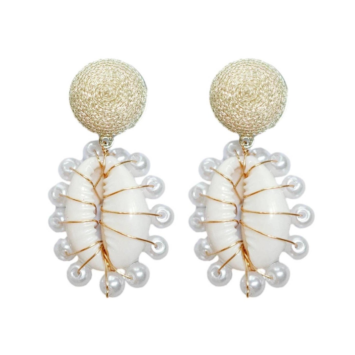 St Armands Pearl Wrapped Studs