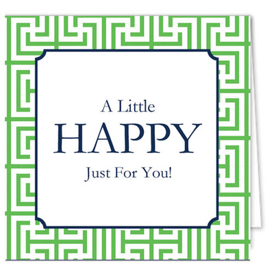 Grass Greek Key Enclosure Cards + Envelopes