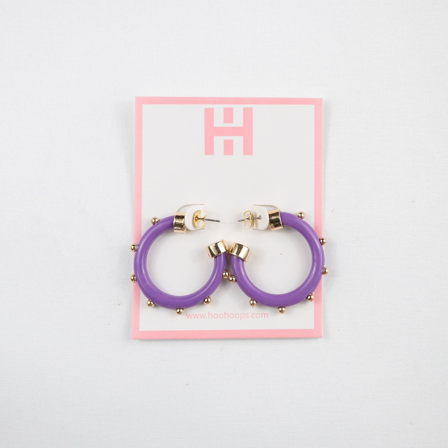Purple with Gold Balls Hoo Hoops Minis