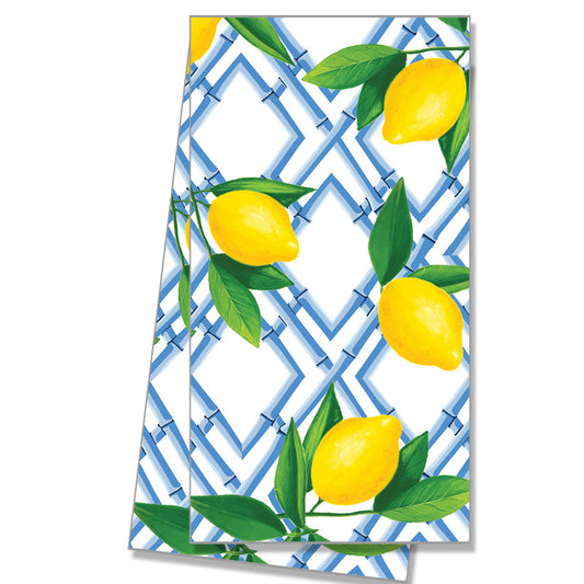WH Cotton Tea Towel | Lemon Bamboo