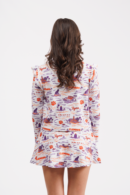MOLLY SKORT - CLEMSON TOILE