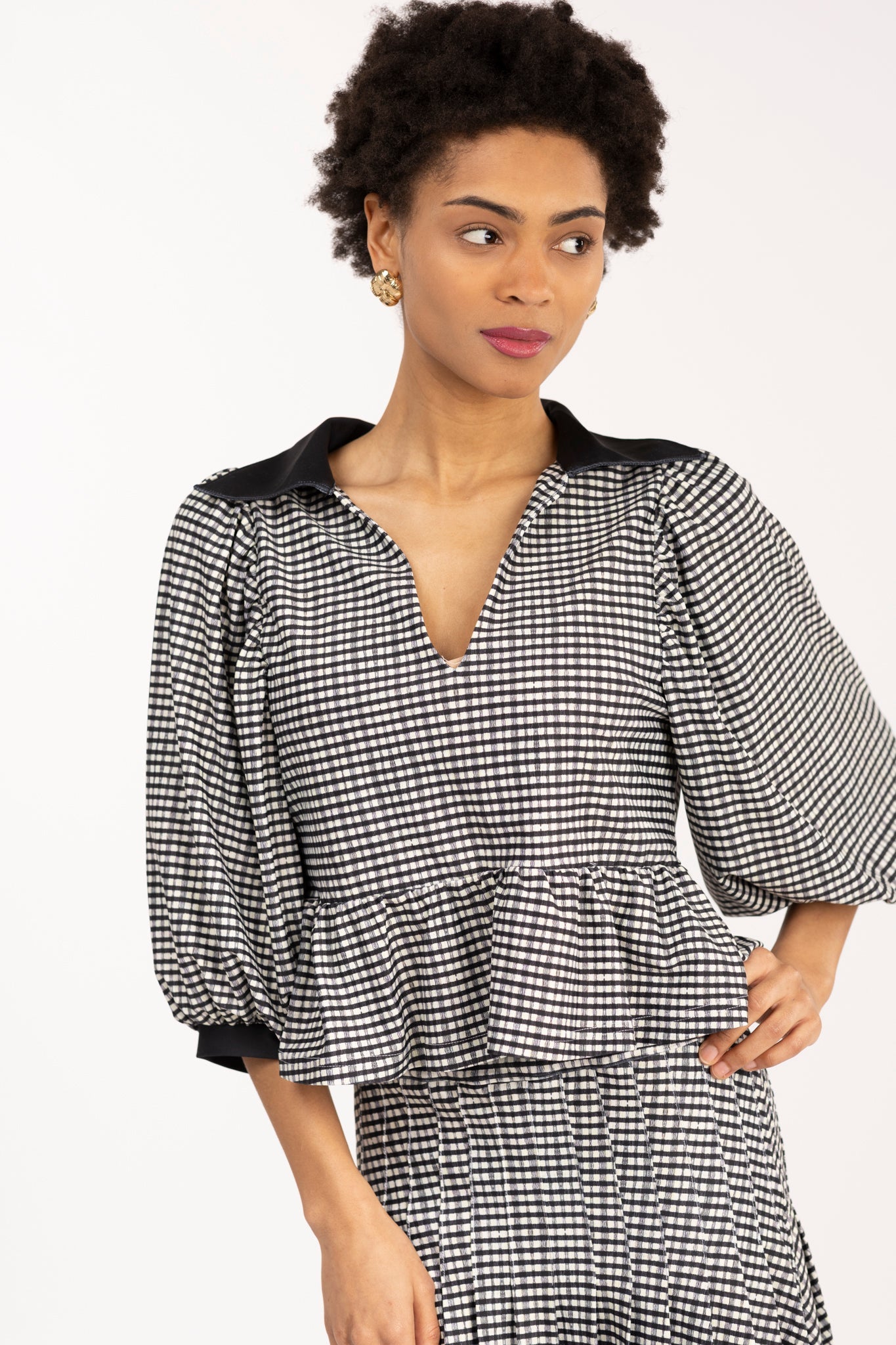 Wren Top French Gingham
