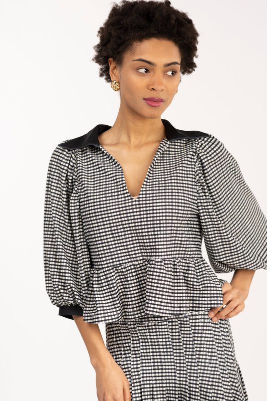 Wren Top French Gingham