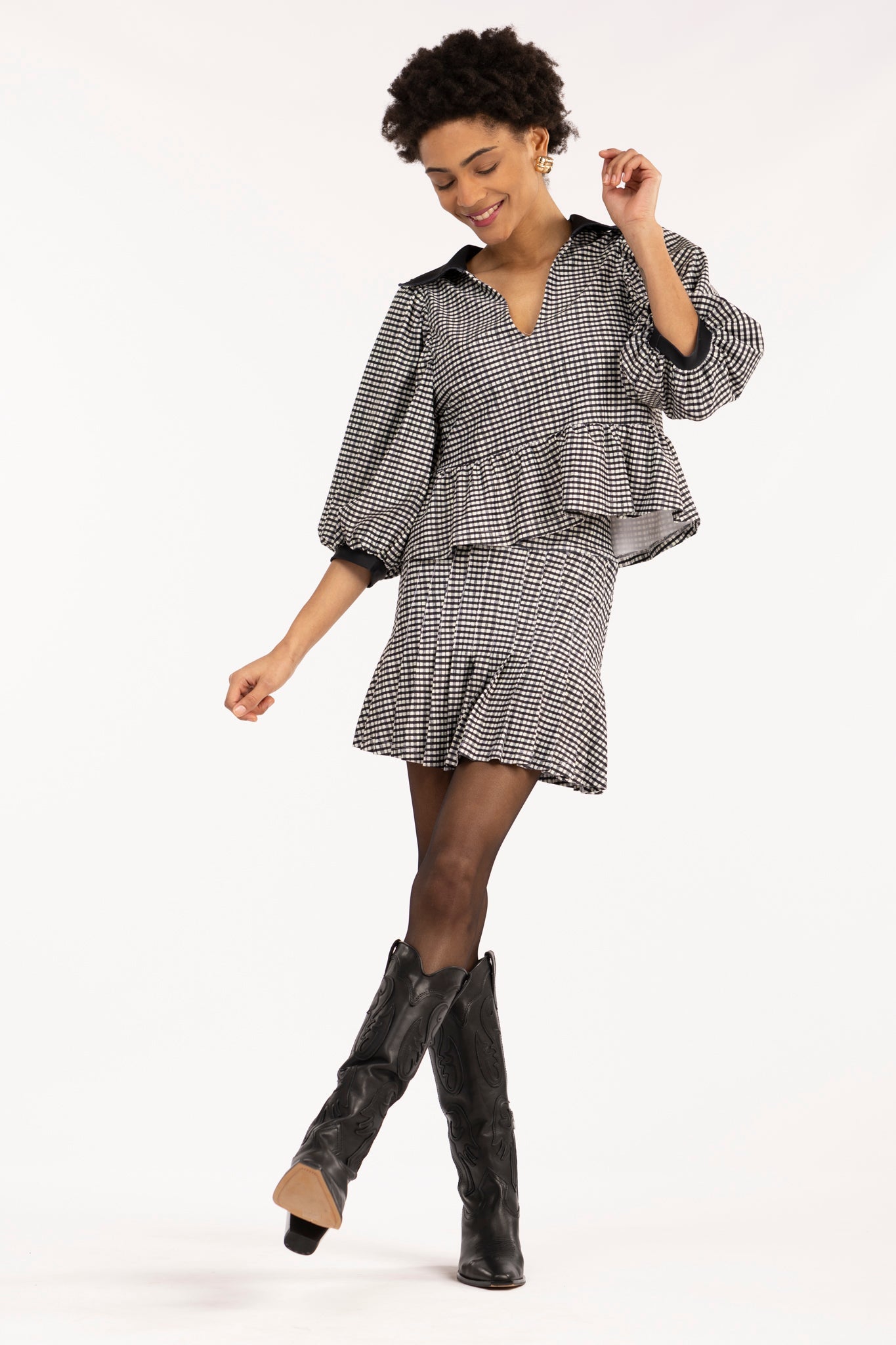 Wren Top French Gingham
