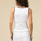 KAY BINDING TOP - WHITE/BLACK