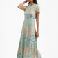 Celine Dress - Basil Daisy