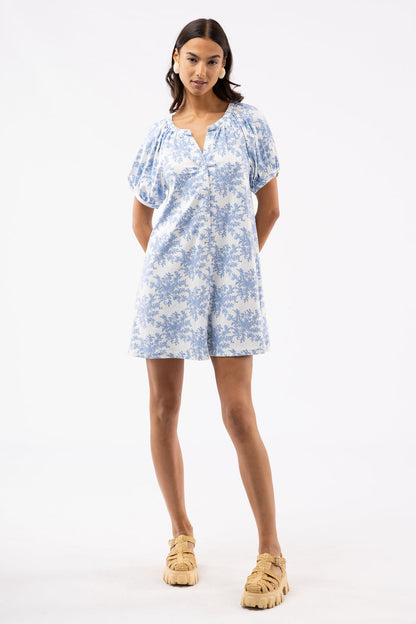 Posie Stretch Dress - Rose Bushel Blue