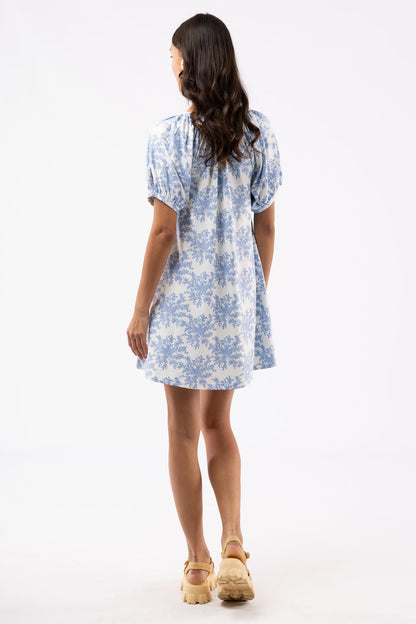 Posie Stretch Dress - Rose Bushel Blue