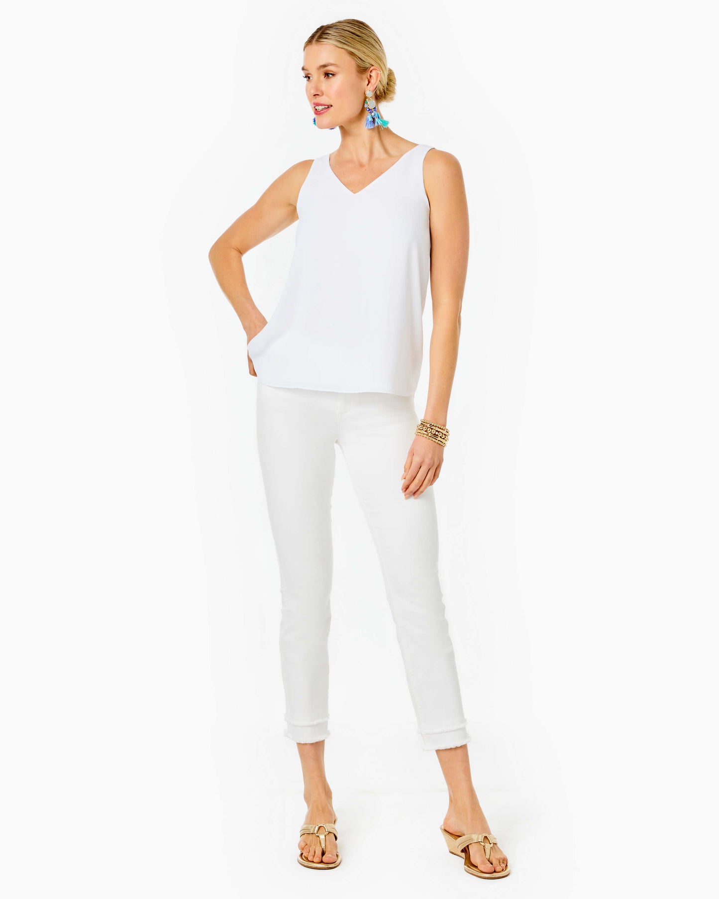 FLORIN SLEEVELESS V-NECK