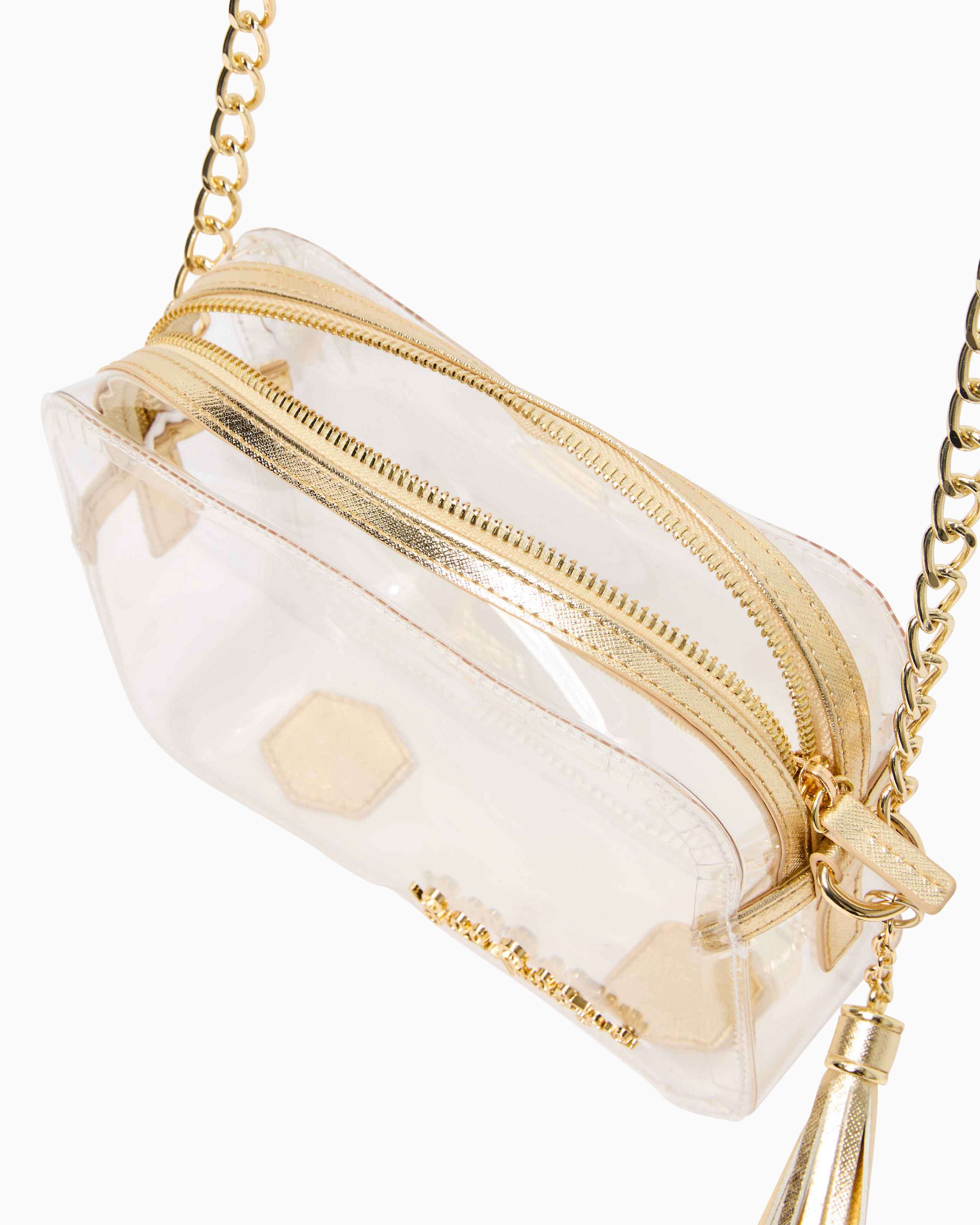CLEAR CROSSBODY BAG Pink Sorbet Lilly Pulitzer Store Columbia SC