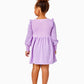 CAILA SWEATER DRESS - PURPLE IRIS METALLIC -