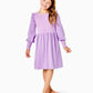 CAILA SWEATER DRESS - PURPLE IRIS METALLIC -