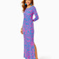 MORGANN 3/4 SLEEVE MAXI DRESS