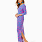 MORGANN 3/4 SLEEVE MAXI DRESS