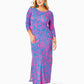 MORGANN 3/4 SLEEVE MAXI DRESS