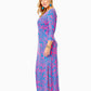 MORGANN 3/4 SLEEVE MAXI DRESS
