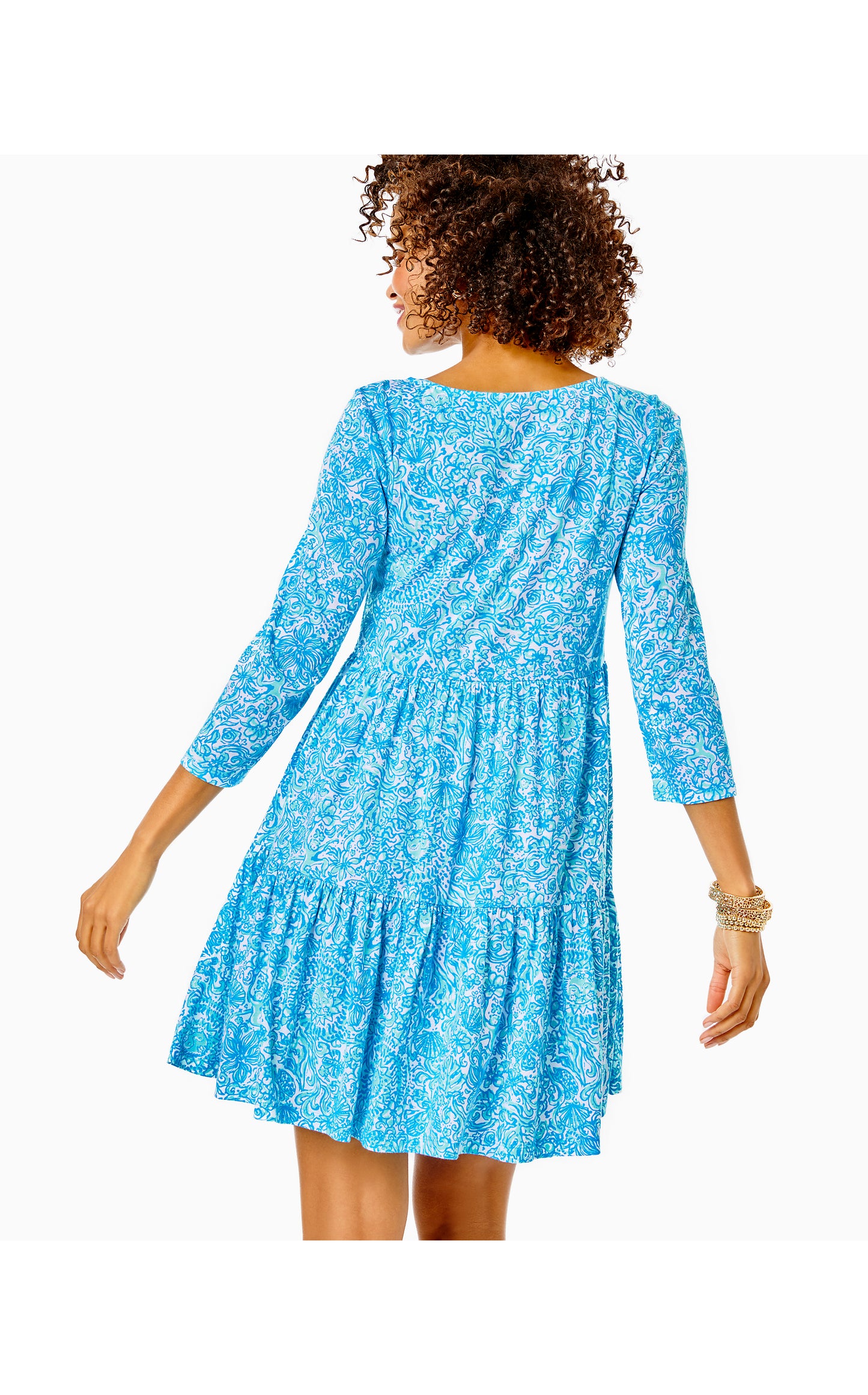 GEANNA 3/4 SLEEVE DRESS