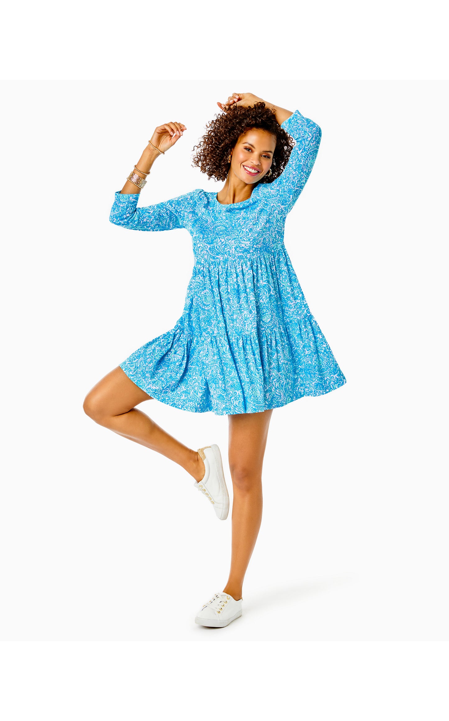 GEANNA 3/4 SLEEVE DRESS