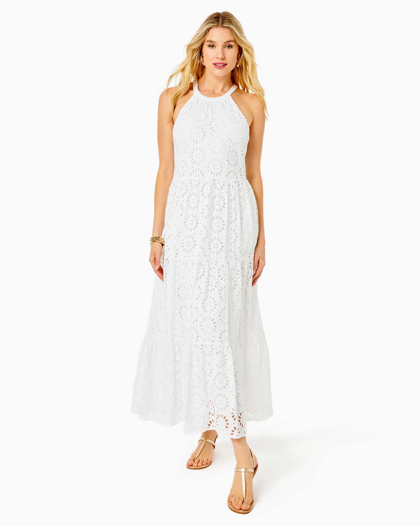 BECCALYN EYELET MAXI DRESS