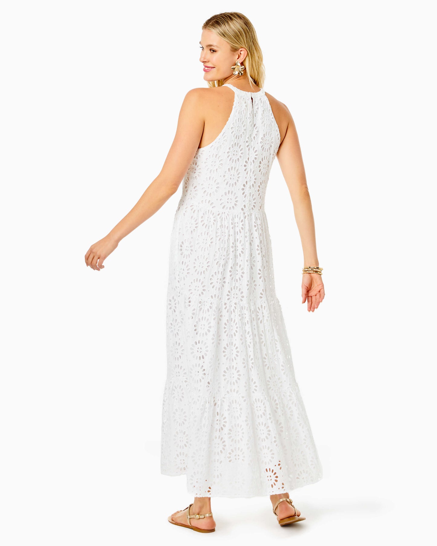 BECCALYN EYELET MAXI DRESS
