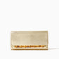 Bamboo Clutch - Gold Metallic