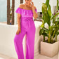 JOOD OFF THE SHOULDER JUMPSUIT