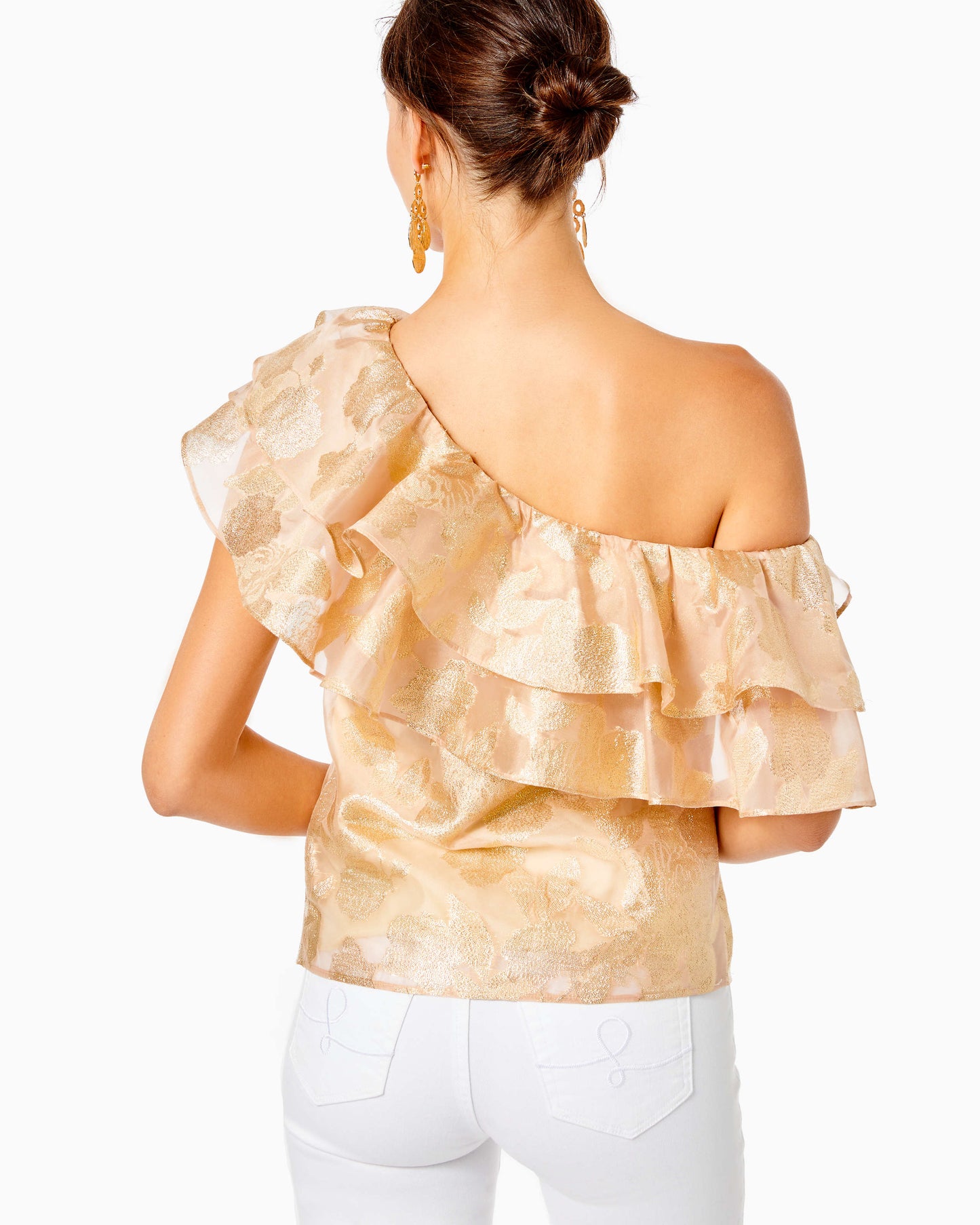 TRIXIE ONE SHOULDER RUFFLE TOP