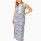 ASHLER STRETCH MAXI SHIFT DRESS
