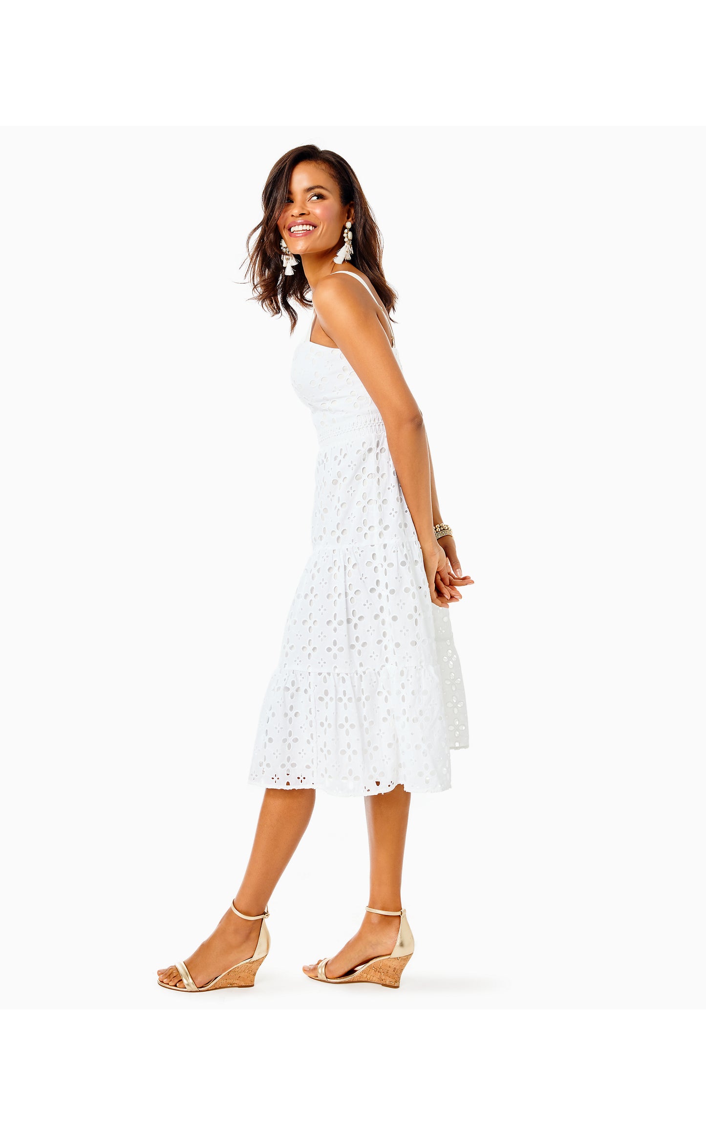 MAJORIE EYELET DRESS